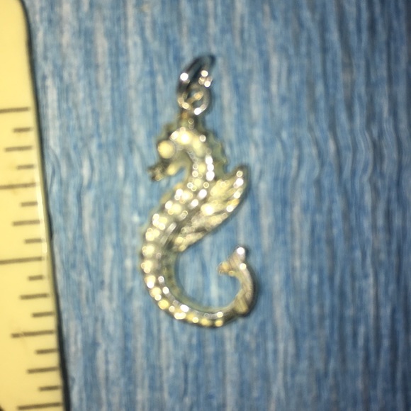 Pure Sterling Silver Seahorse Charm - Picture 4 of 4